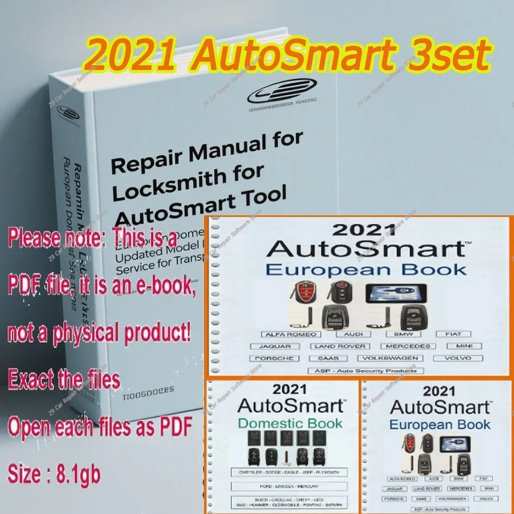 NEW 2021 AutoSmart 3 E Book Set – Asian, European & Domestic Book Set – By Michael Hyde LockSmith – AliExpress 34